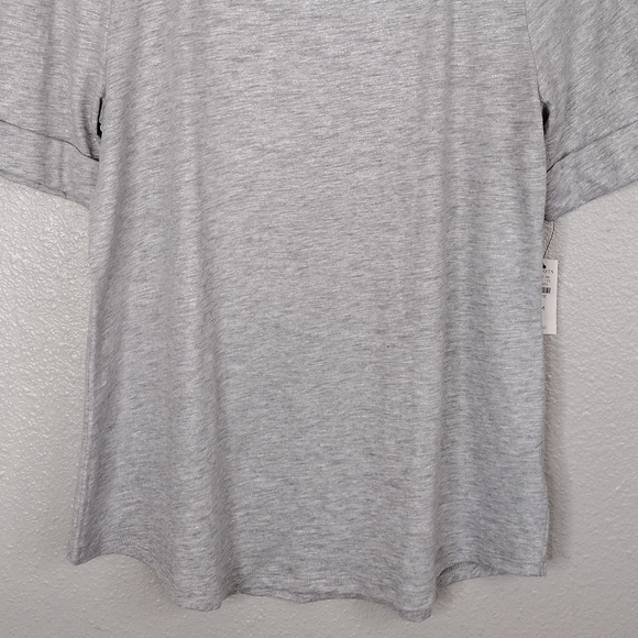 NWT Talbots Petite Women's Metallic Summer Pullover Short Sleeve Tee Size MP - Picture 4 of 14